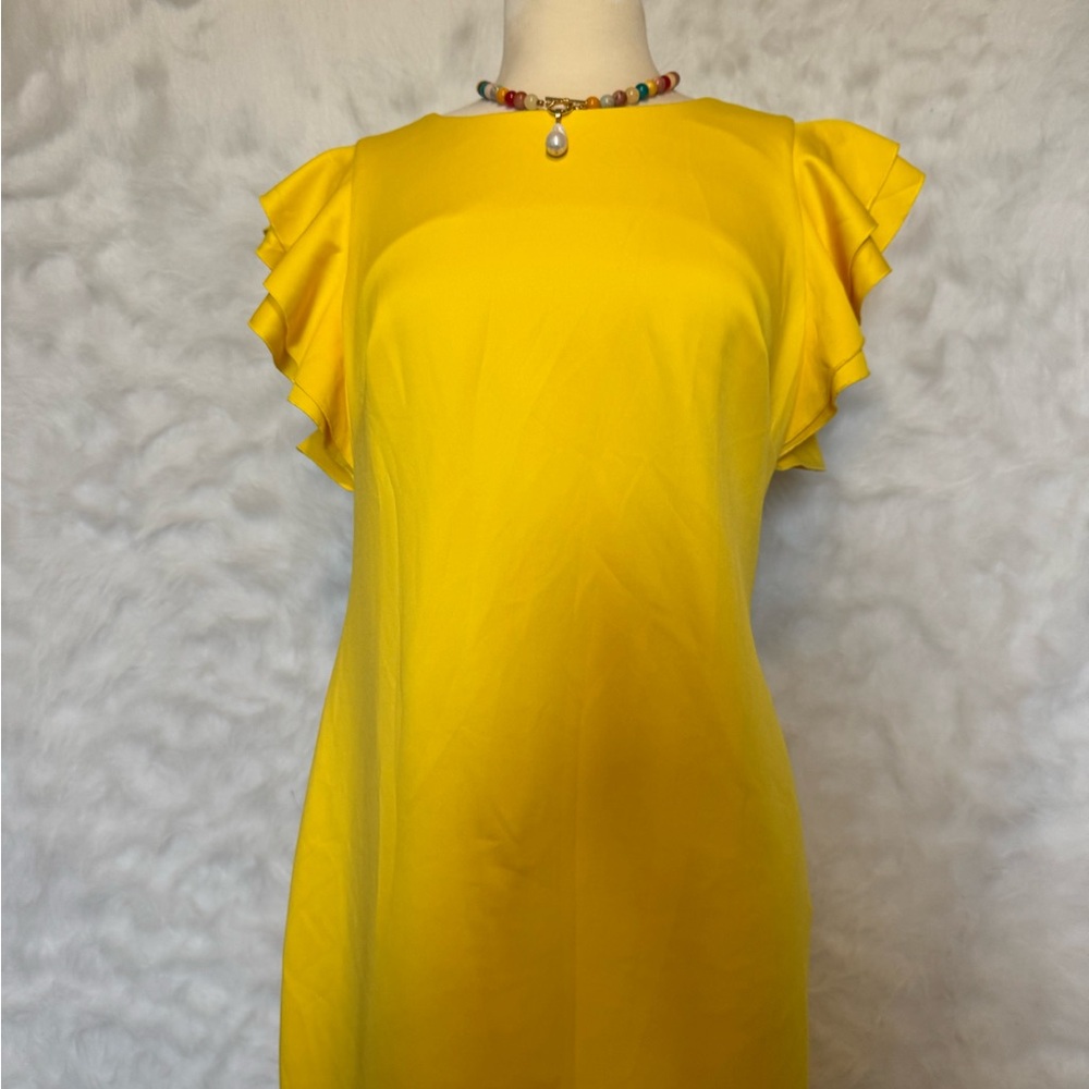 Tommy Hilfiger Yellow Midi Dress